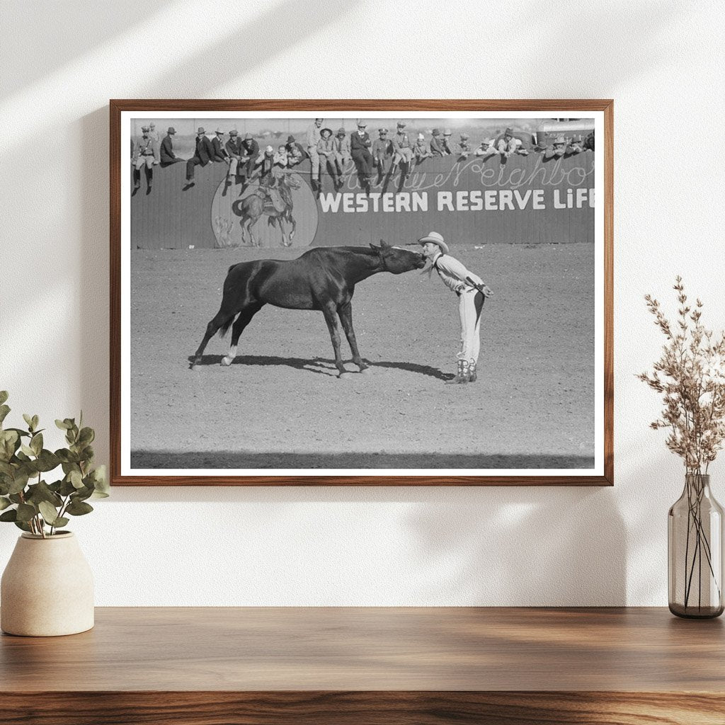 San Angelo Rodeo Horse and Trainer March 1940