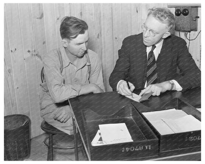 Hans Baasch Countersigning Check June 1938 Missouri Farms