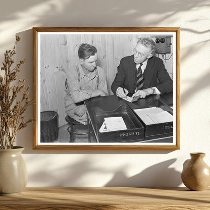 Hans Baasch Countersigning Check June 1938 Missouri Farms