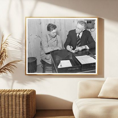 Hans Baasch Countersigning Check June 1938 Missouri Farms