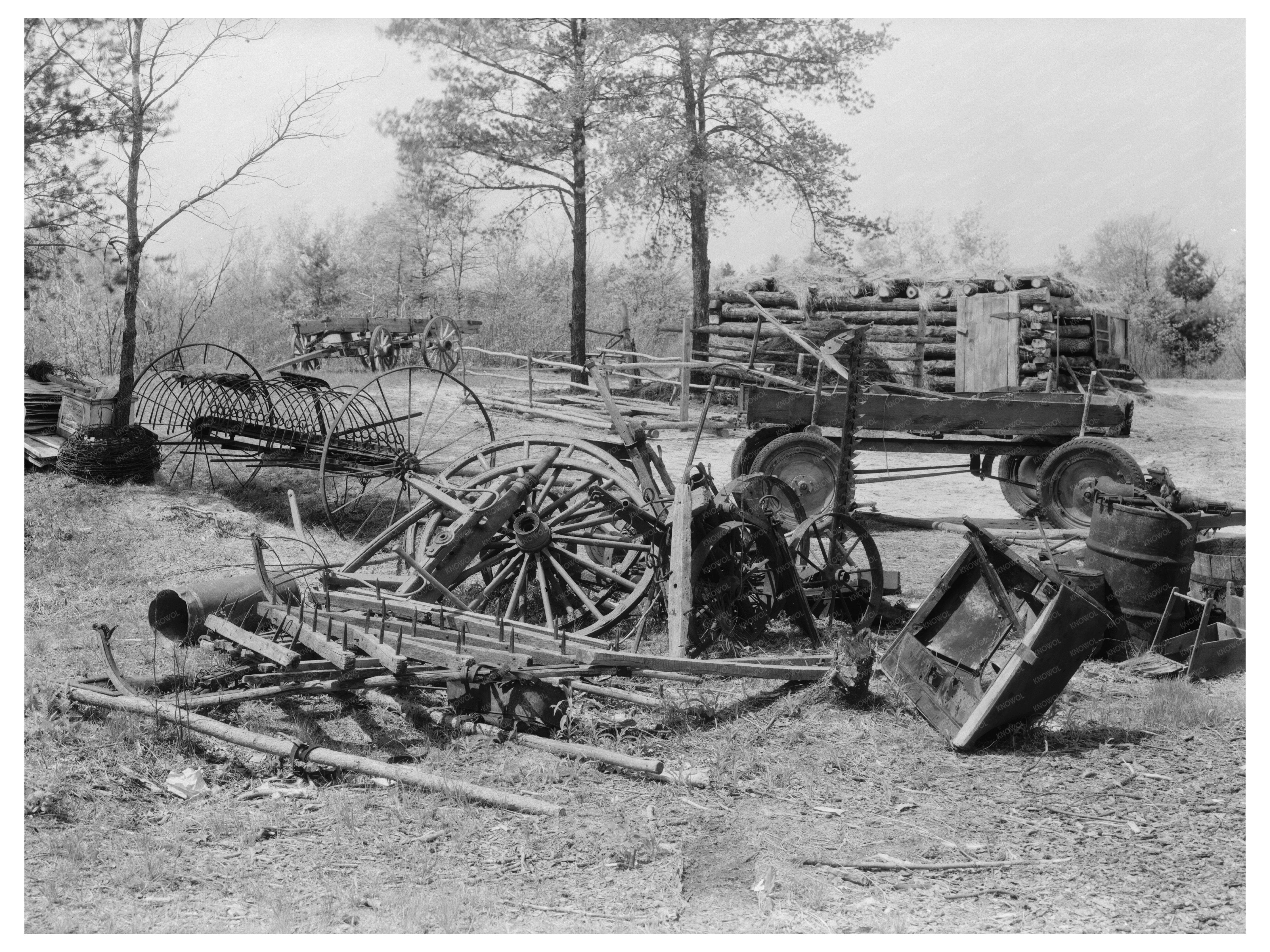 Hale Family Farming Equipment Wisconsin 1937