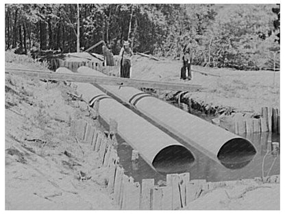 Vintage Drainage Pipes Allegan County Michigan 1937