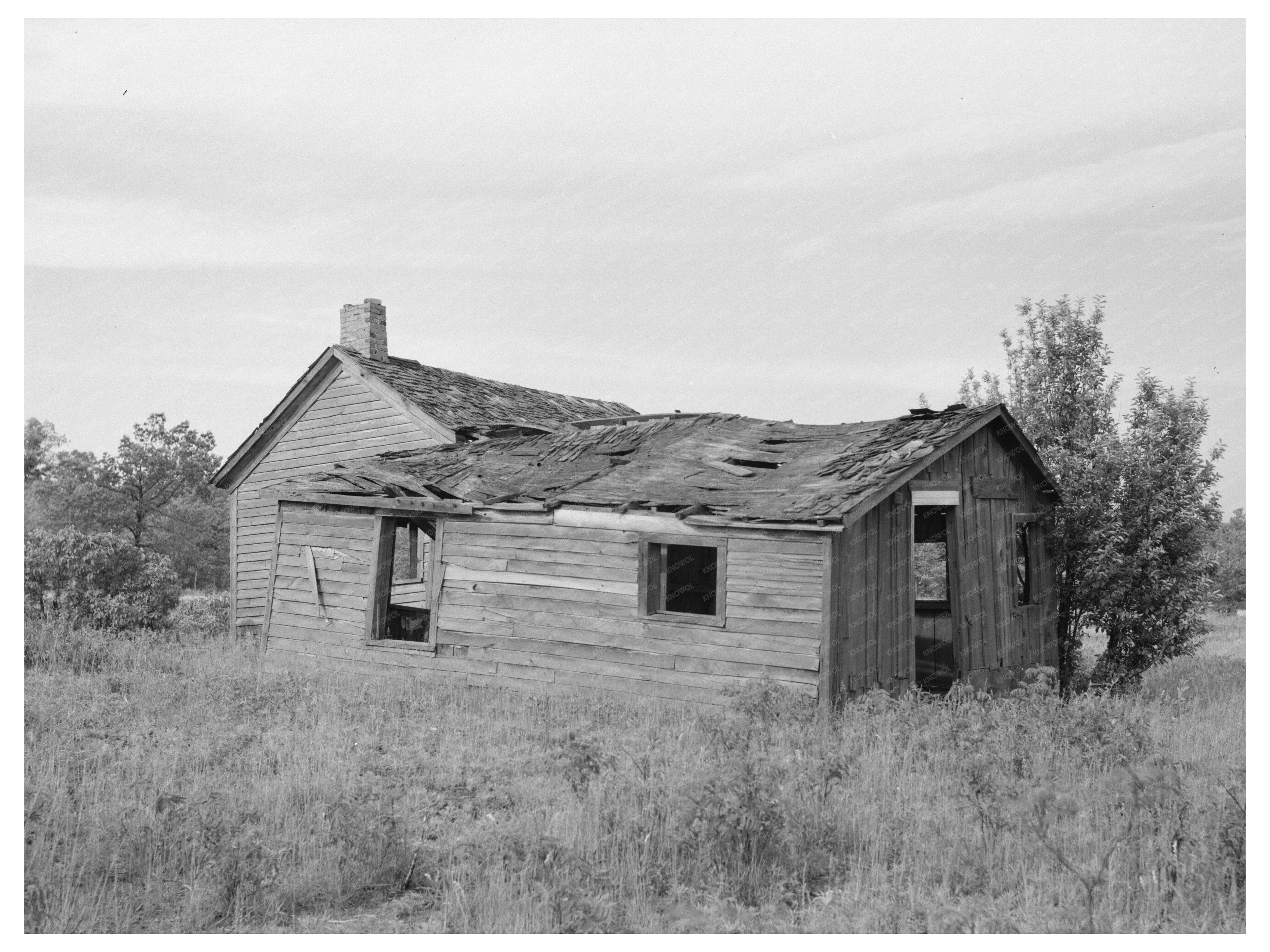 Abandoned House in Allegan County Michigan June 1937