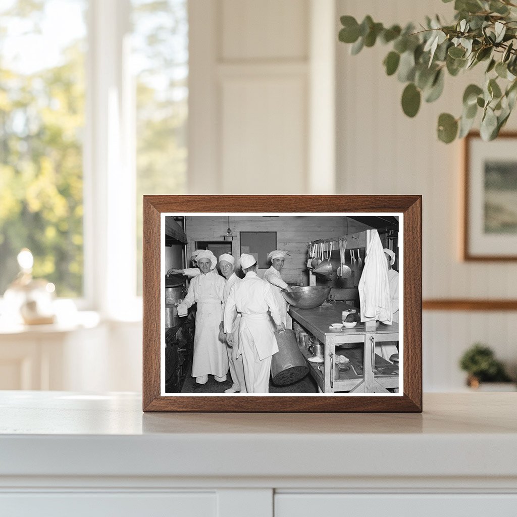 Chefs Working in Allegan Project Kitchen Michigan 1937