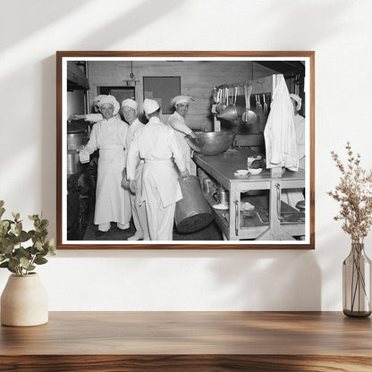 Chefs Working in Allegan Project Kitchen Michigan 1937