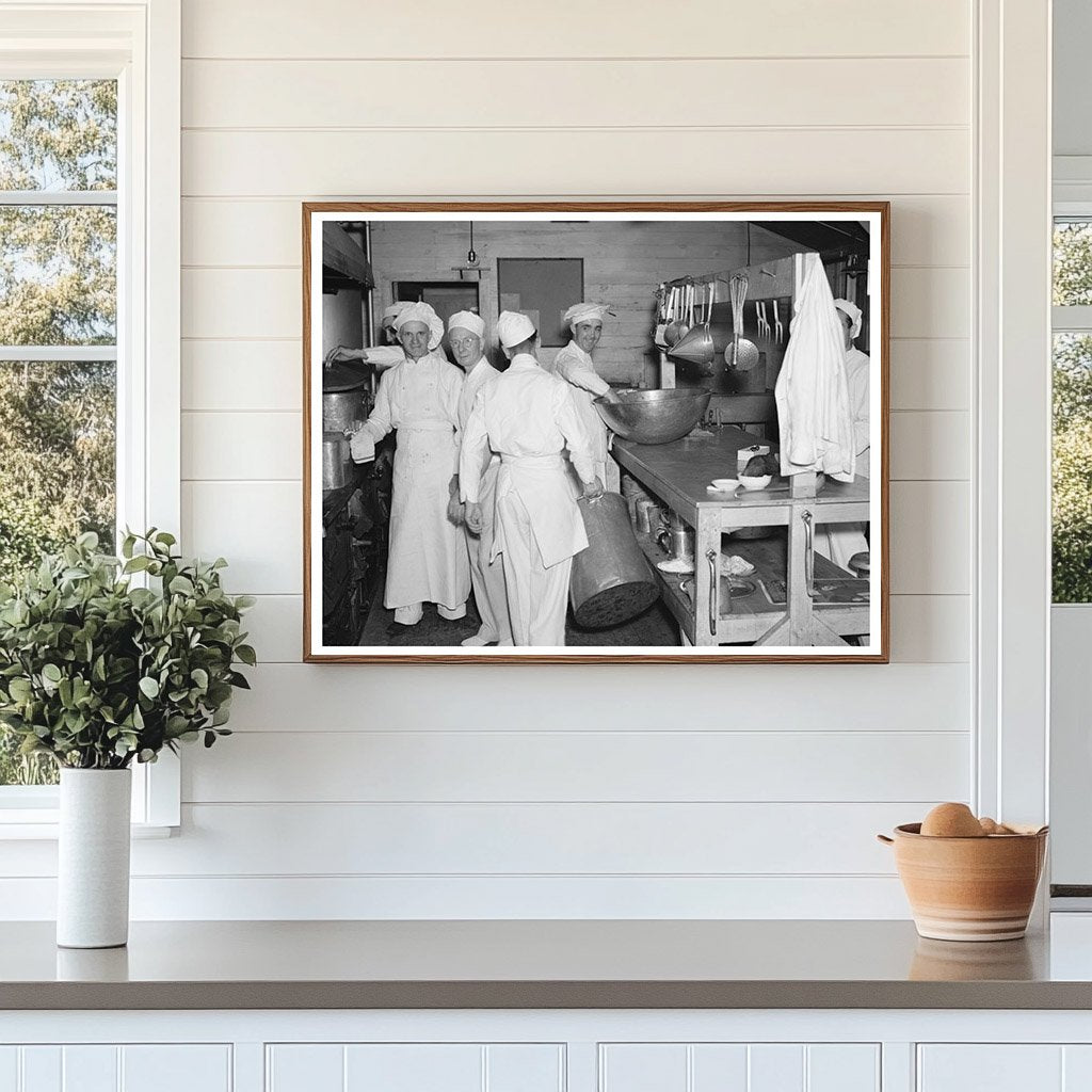 Chefs Working in Allegan Project Kitchen Michigan 1937