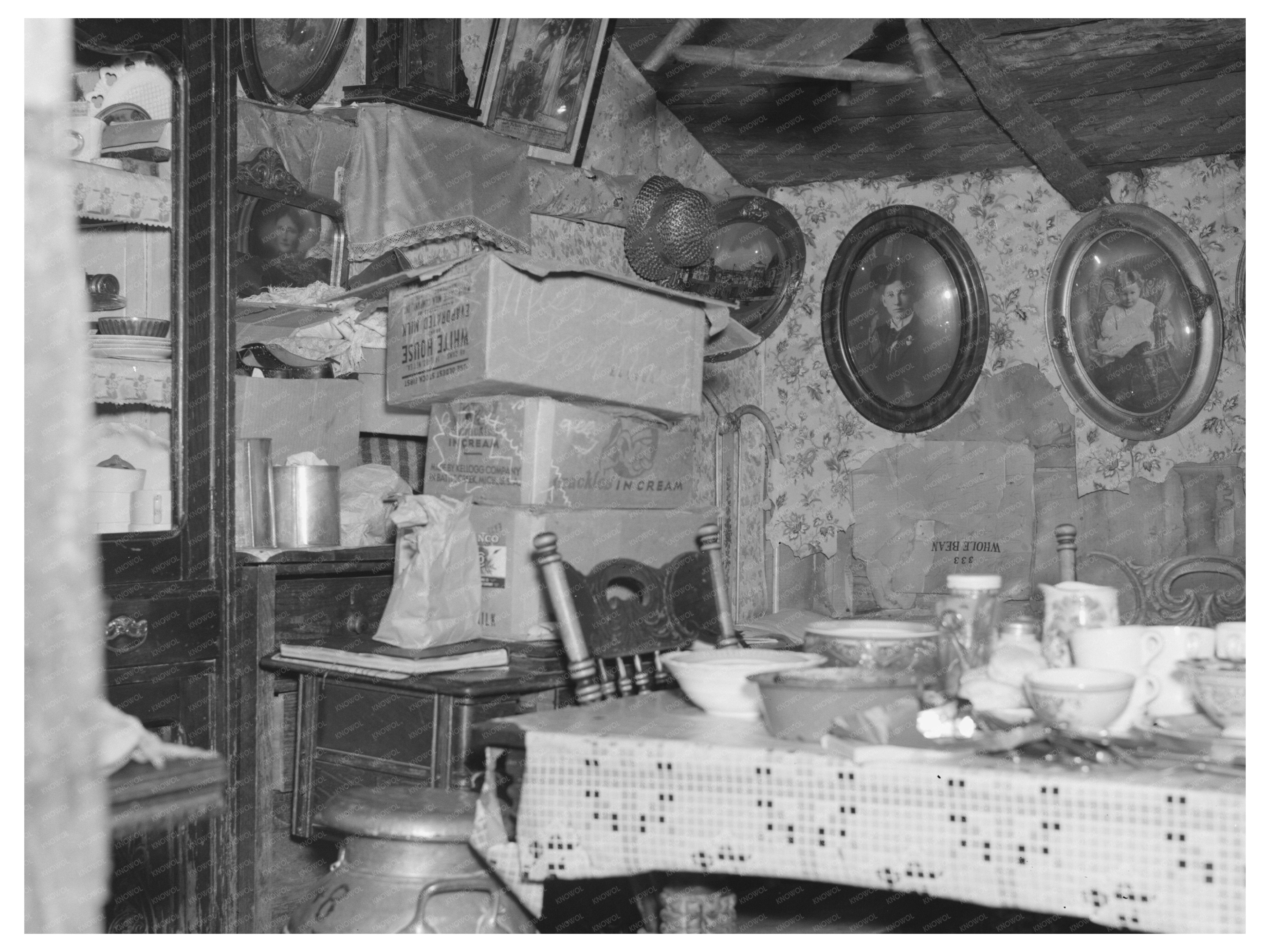 Hale House Interior Black River Falls Wisconsin 1937