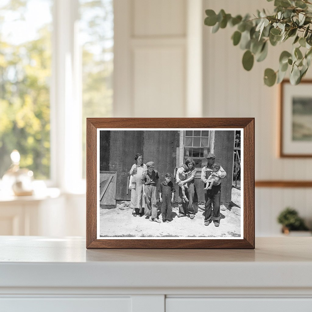 Alonzo Heath Family in Jackson County Wisconsin 1937