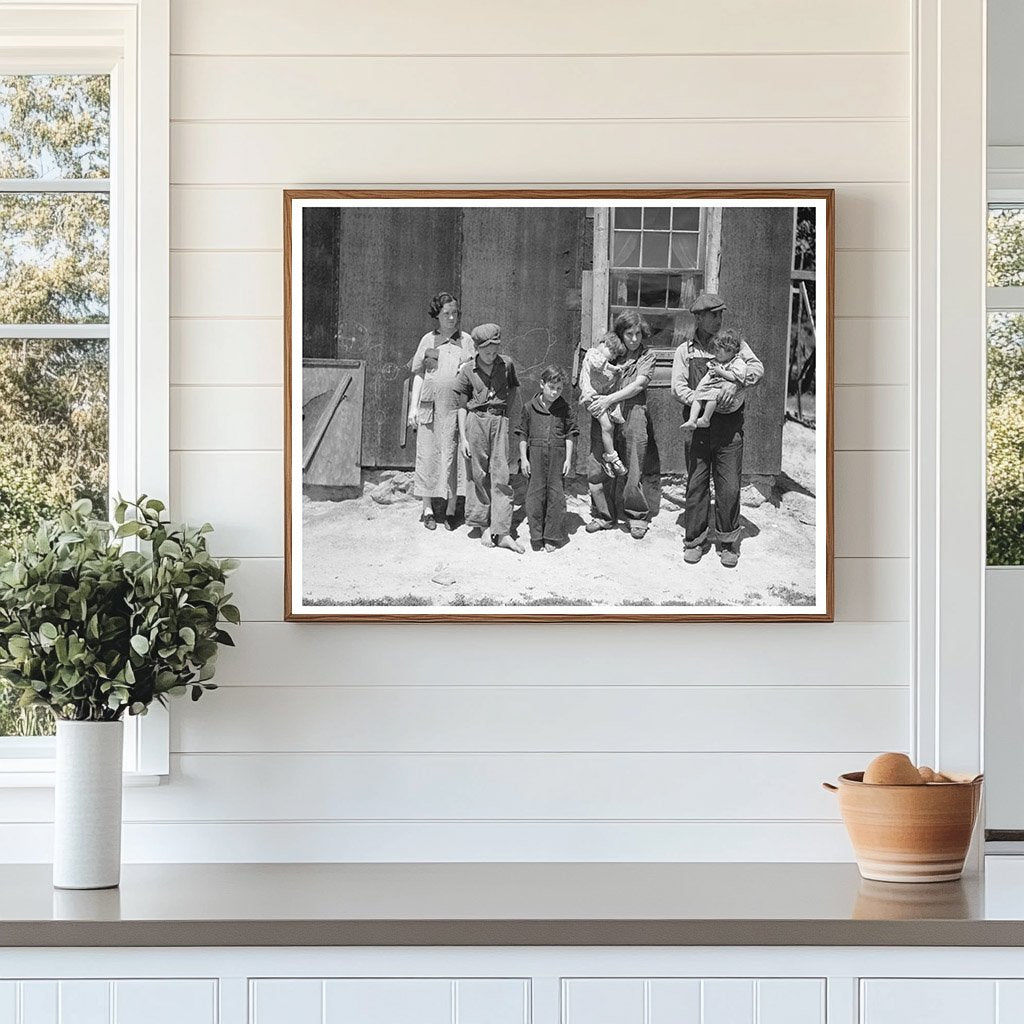 Alonzo Heath Family in Jackson County Wisconsin 1937