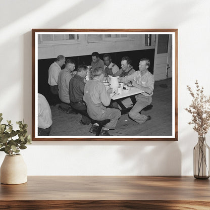 Workers Lunching at Resettlement Project June 1937