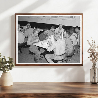 Workers Lunching at Resettlement Project Black River Falls 1937