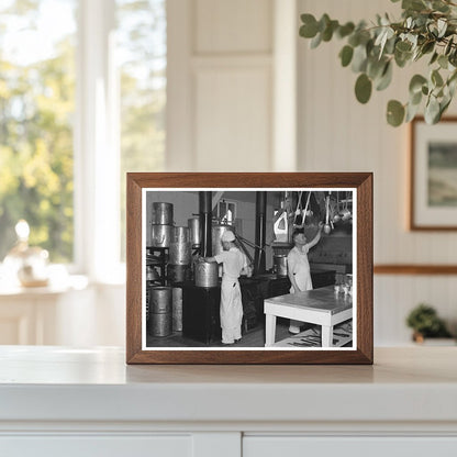 Vintage Kitchen in Black River Falls Resettlement Camp 1937