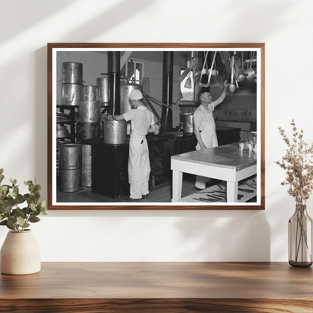 Vintage Kitchen in Black River Falls Resettlement Camp 1937