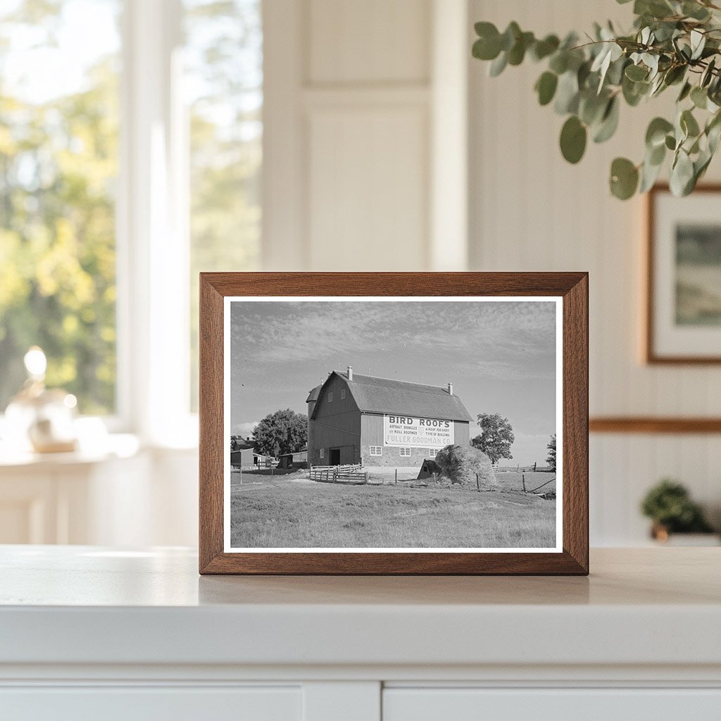 Vintage Barn Sign in New Lisbon Wisconsin June 1937