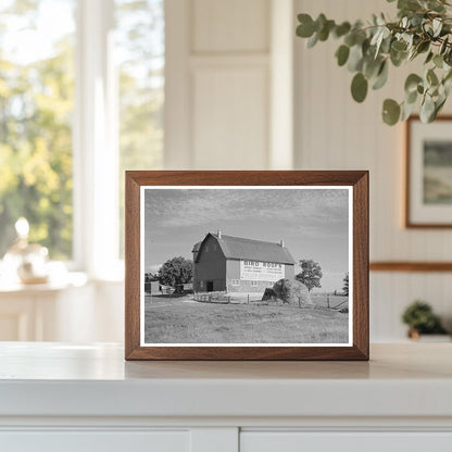 Vintage Barn Sign in New Lisbon Wisconsin June 1937