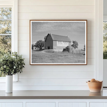 Vintage Barn Sign in New Lisbon Wisconsin June 1937