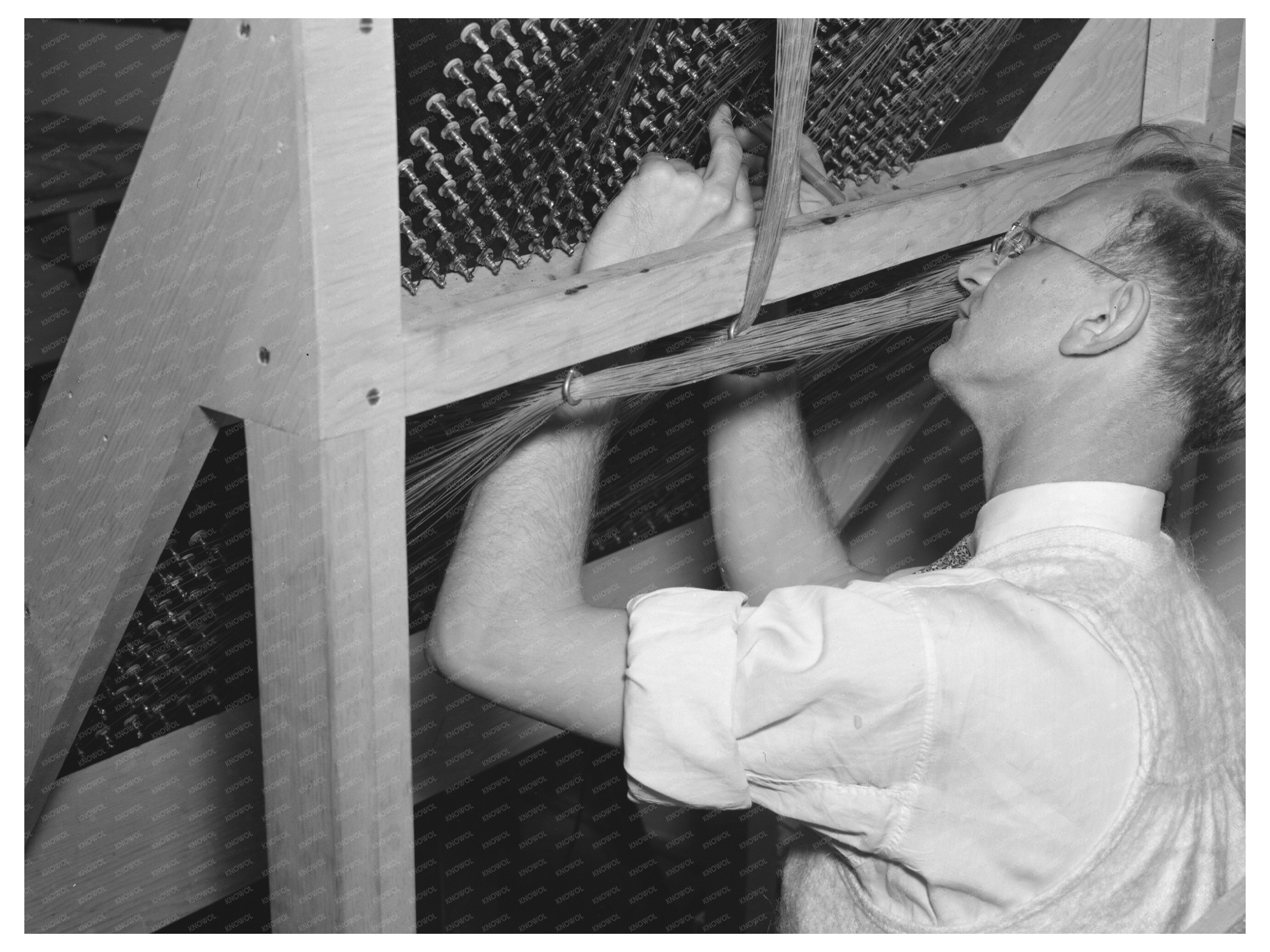 Switchboard Repairs at Forest Products Lab Madison 1937