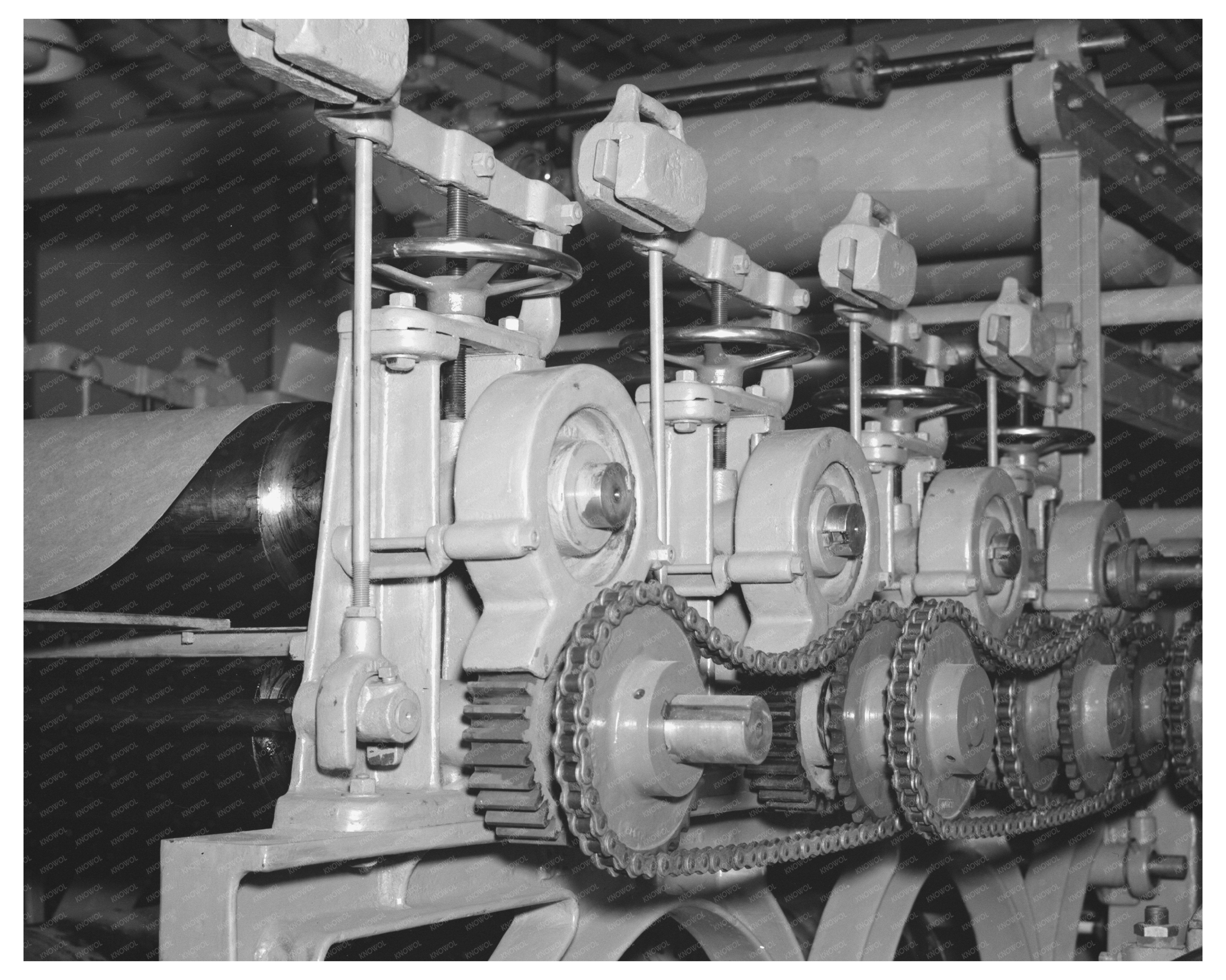Fiberboard Machine at Forest Products Laboratory 1937