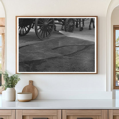 Water Wagon in New Glarus Wisconsin July 1937