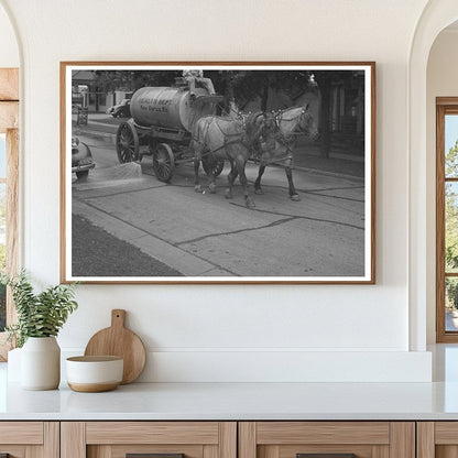 Water Wagon in New Glarus Wisconsin 1937