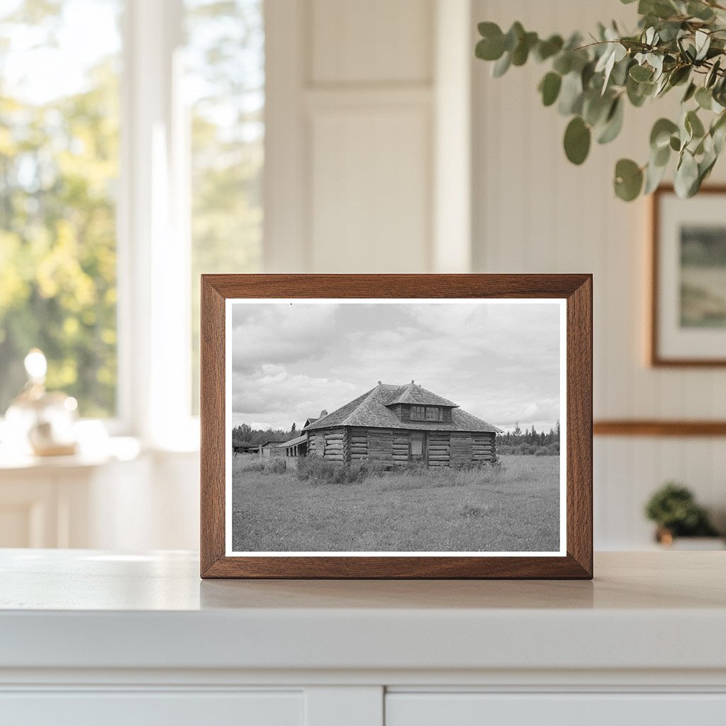 Abandoned Log Cabin Gheen Minnesota August 1937