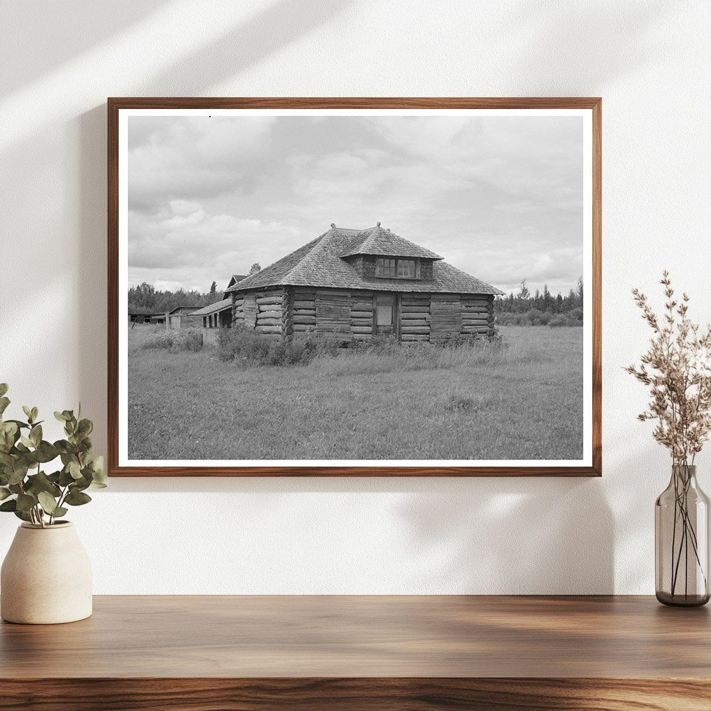 Abandoned Log Cabin Gheen Minnesota August 1937