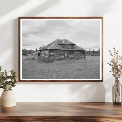 Abandoned Log Cabin Gheen Minnesota August 1937