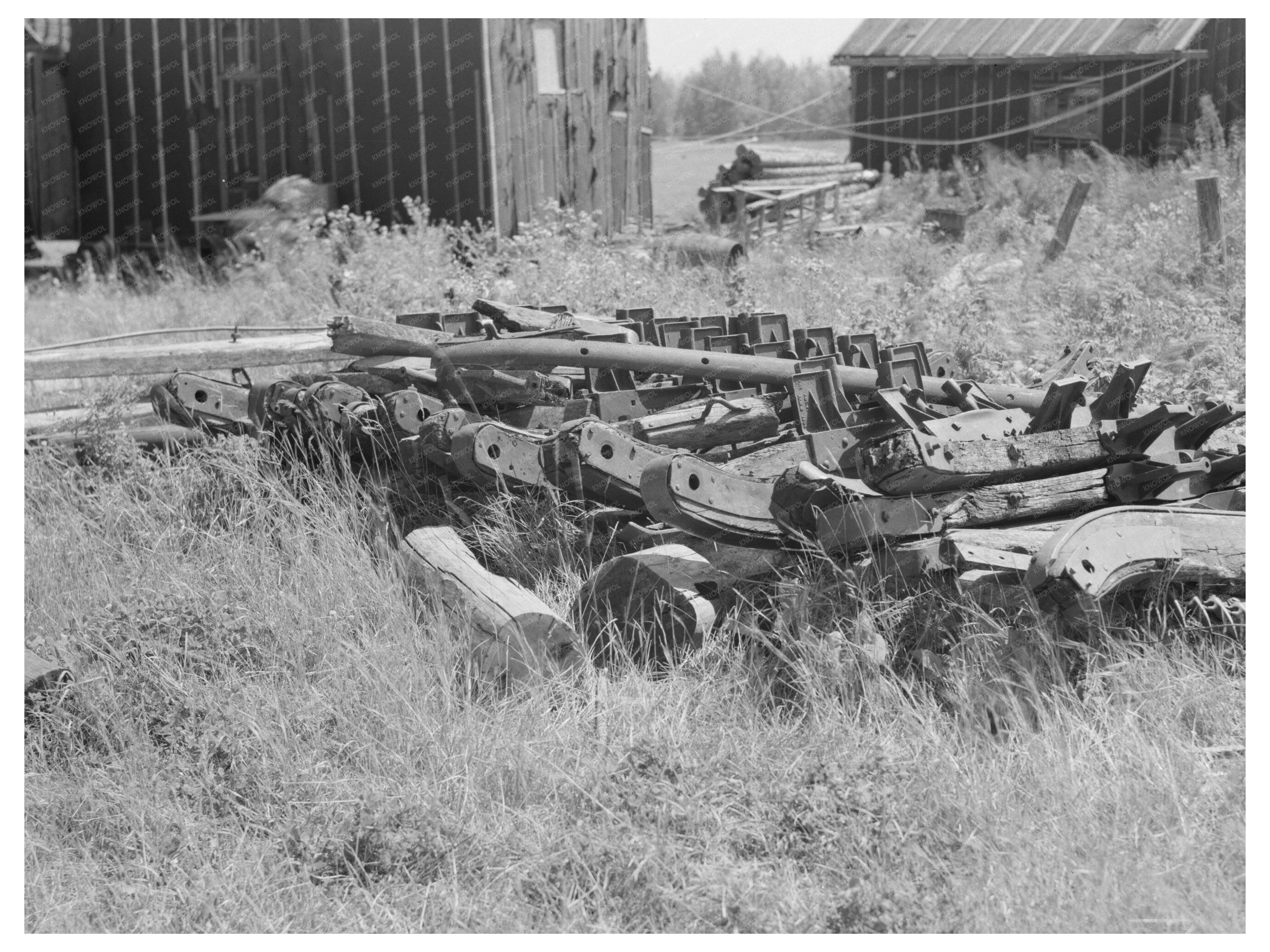 Vintage Sled Runners from Abandoned Lumber Camp 1937