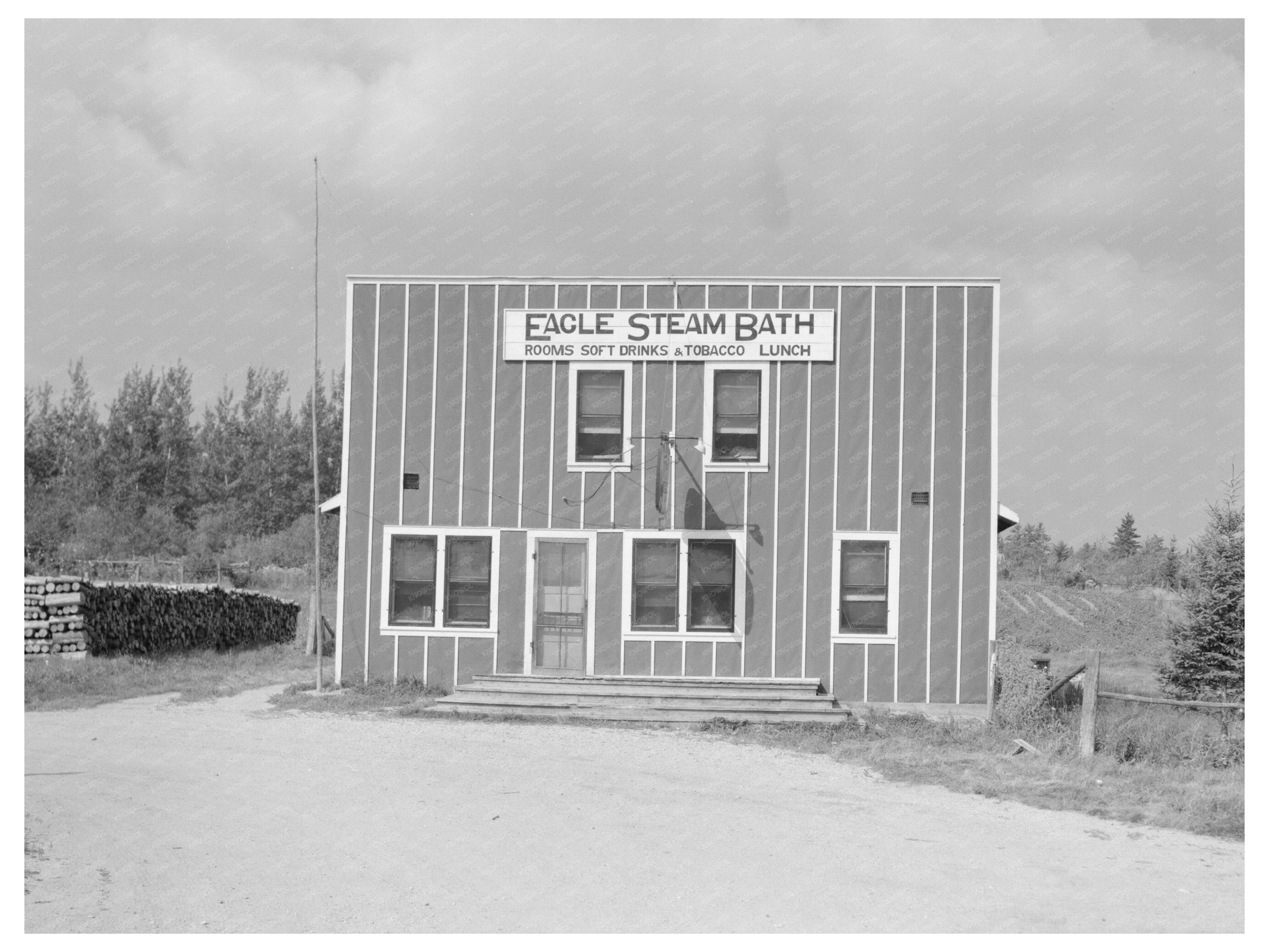 Steam Bath Building in Craigville Minnesota 1937