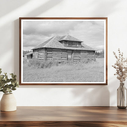 Vintage 1937 Abandoned Log Cabin near Gheen Minnesota