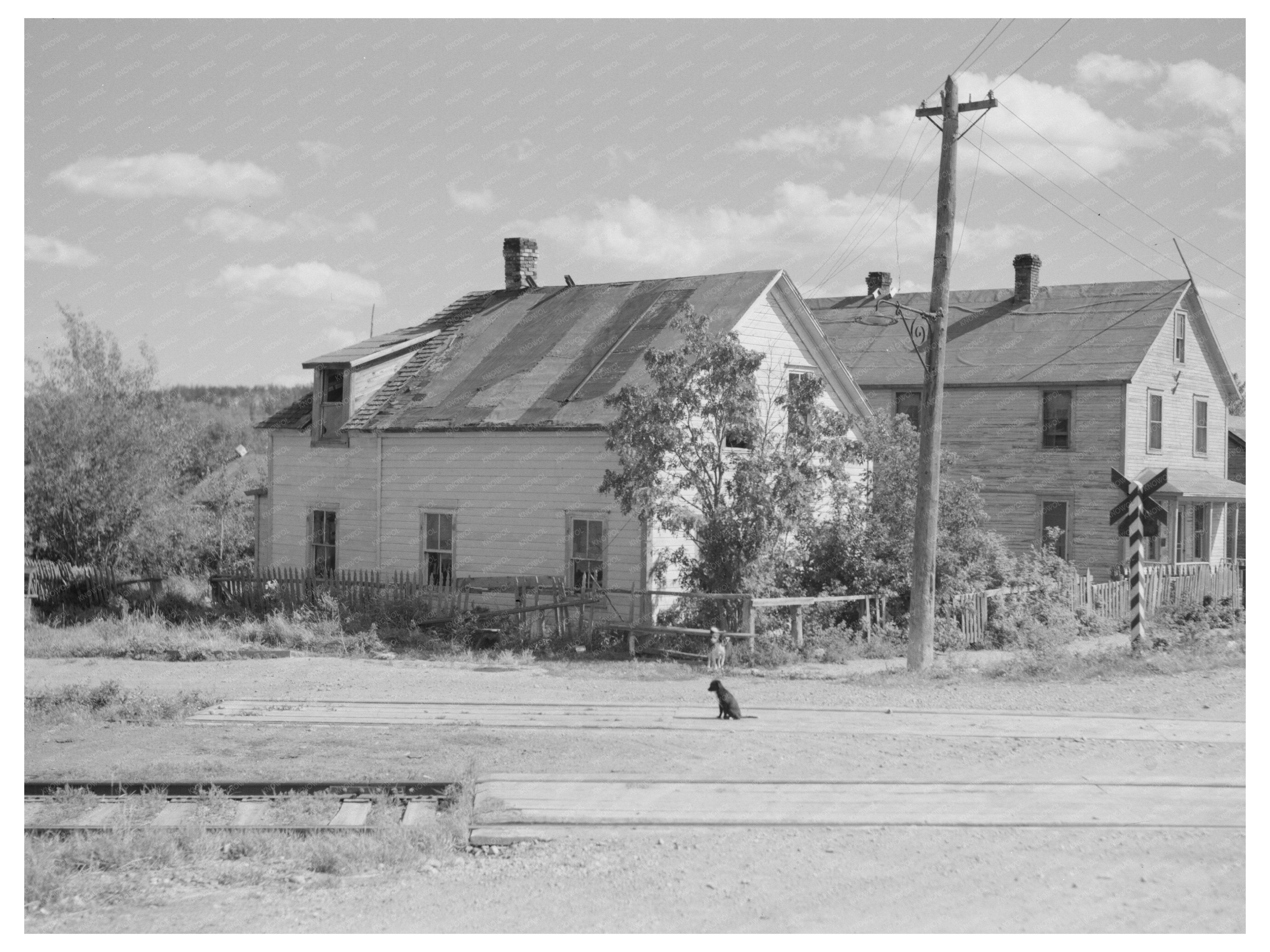 Vintage 1937 Winton Minnesota Residential Houses Photo