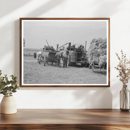 Threshing Machinery Crew in Kewanee Illinois 1937