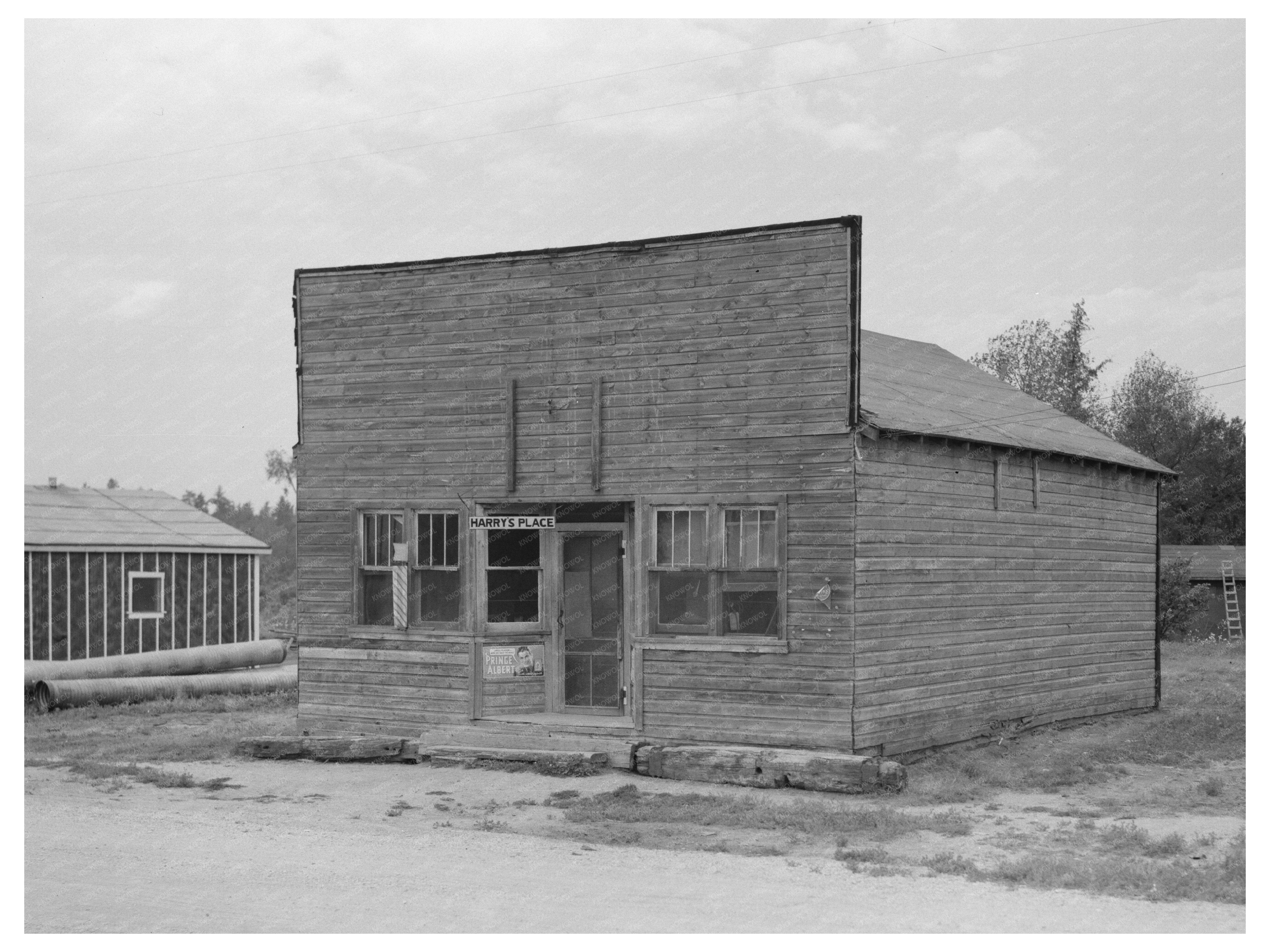 Saloon in Craigville Minnesota August 1937 Vintage Photo