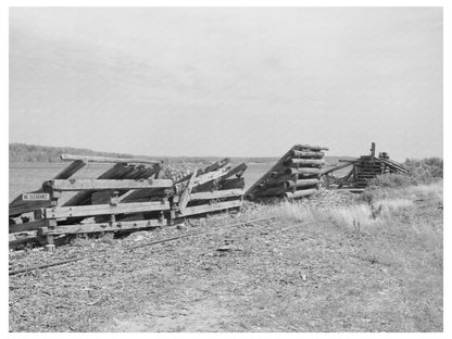 Lumbering Operations Remains Winton Minnesota August 1937