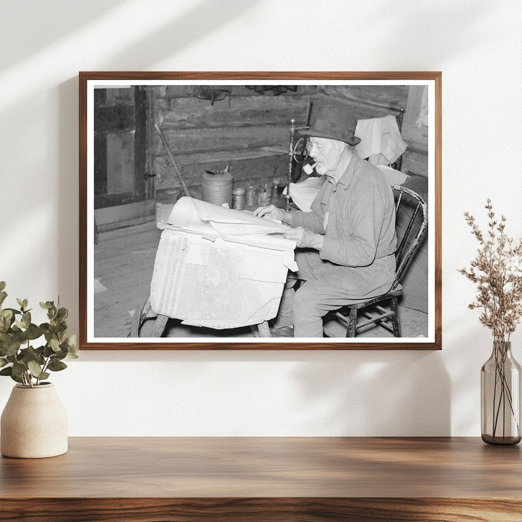 William Besson Examining Geological Maps August 1937