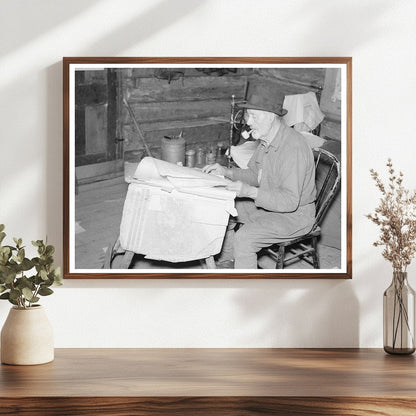 William Besson Examining Geological Maps August 1937