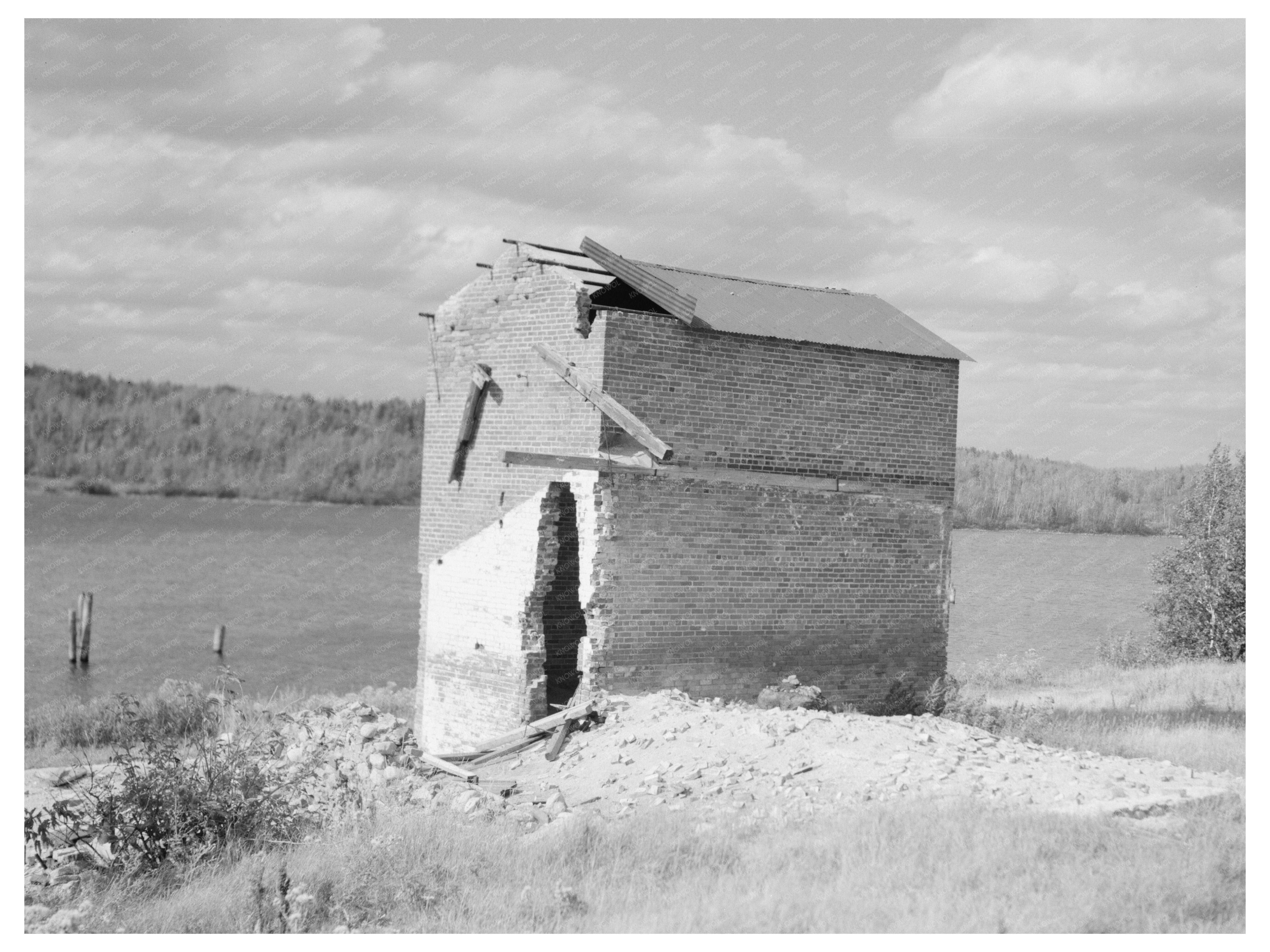 Winton Minnesota Sawmill Engine House Remains 1937