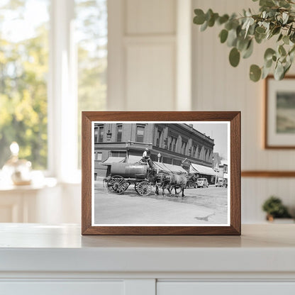 Vintage Sprinkling Wagon Wisconsin August 1937