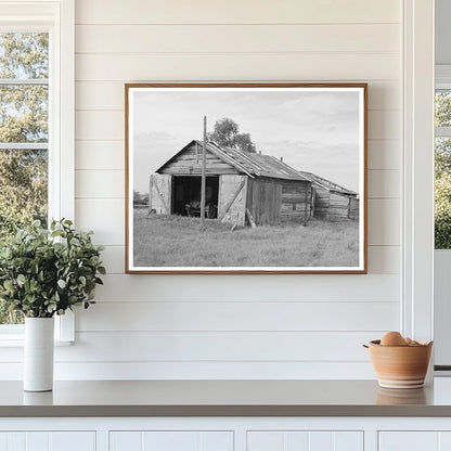 Vintage Lumber Camp Buildings Gemmel Minnesota August 1937