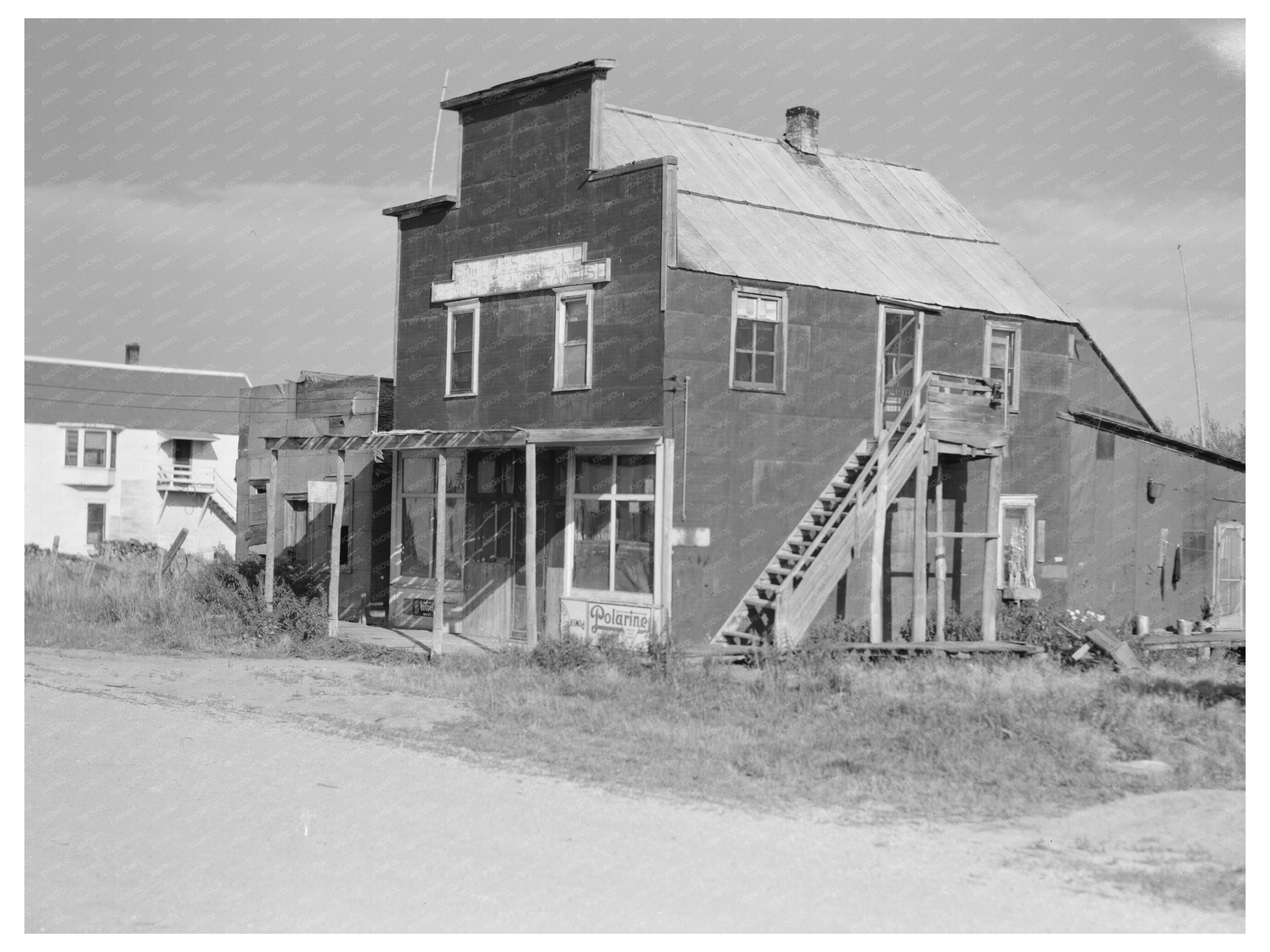 Old General Store in Funkley Minnesota August 1937