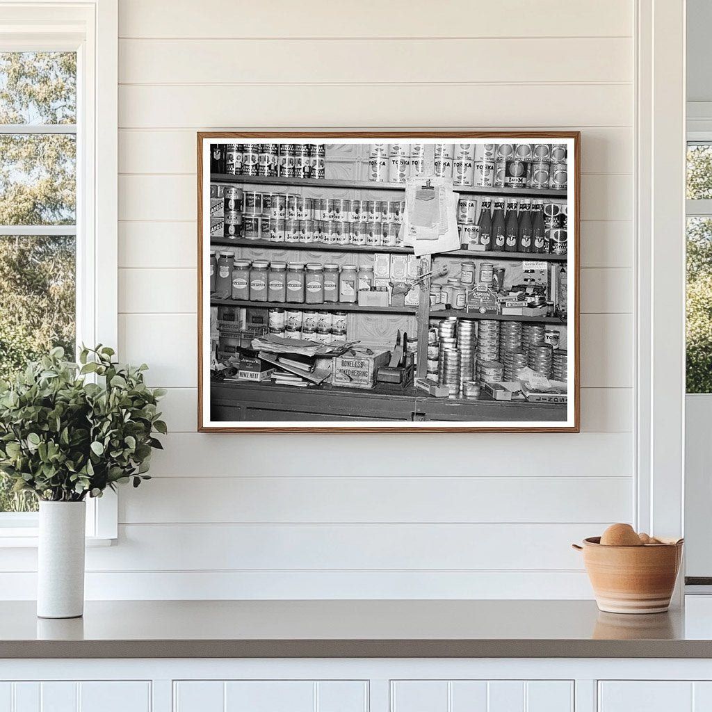 Funkley Minnesota Grocery Store Interior August 1937