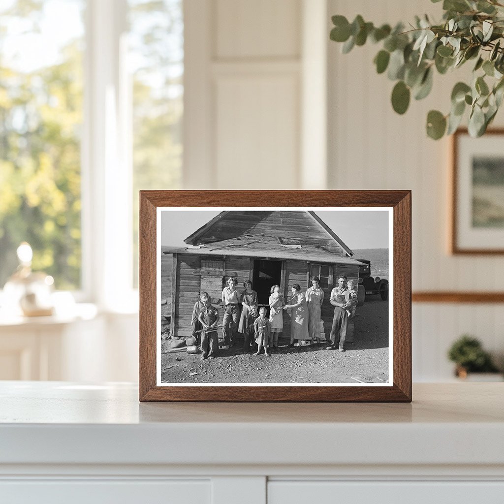 Frank Weeks Family on Farm Williston North Dakota 1937