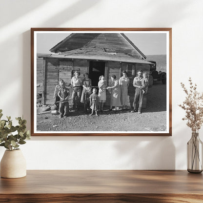 Frank Weeks Family on Farm Williston North Dakota 1937