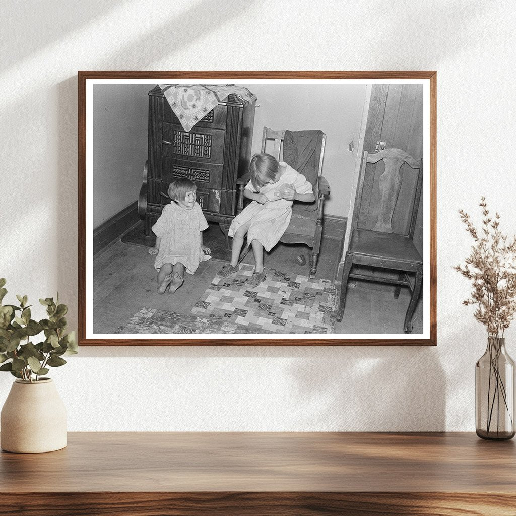 Hall Family Children in Drought-Affected North Dakota 1937