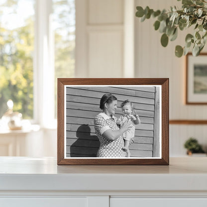 Mother and Child on North Dakota Farm 1937