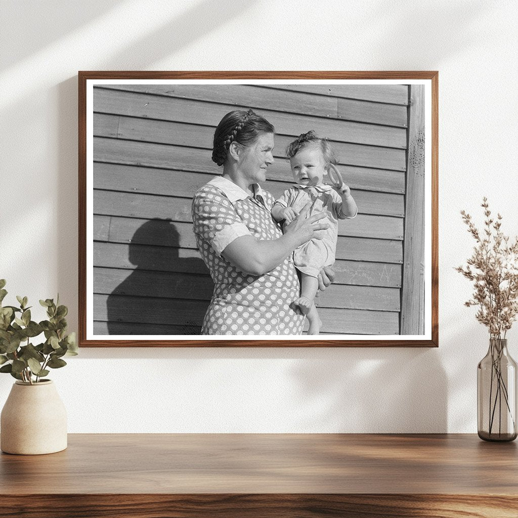 Mother and Child on North Dakota Farm 1937