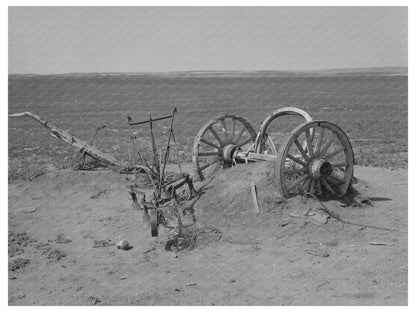 Farm Machinery Buried in Dust Williams County 1937