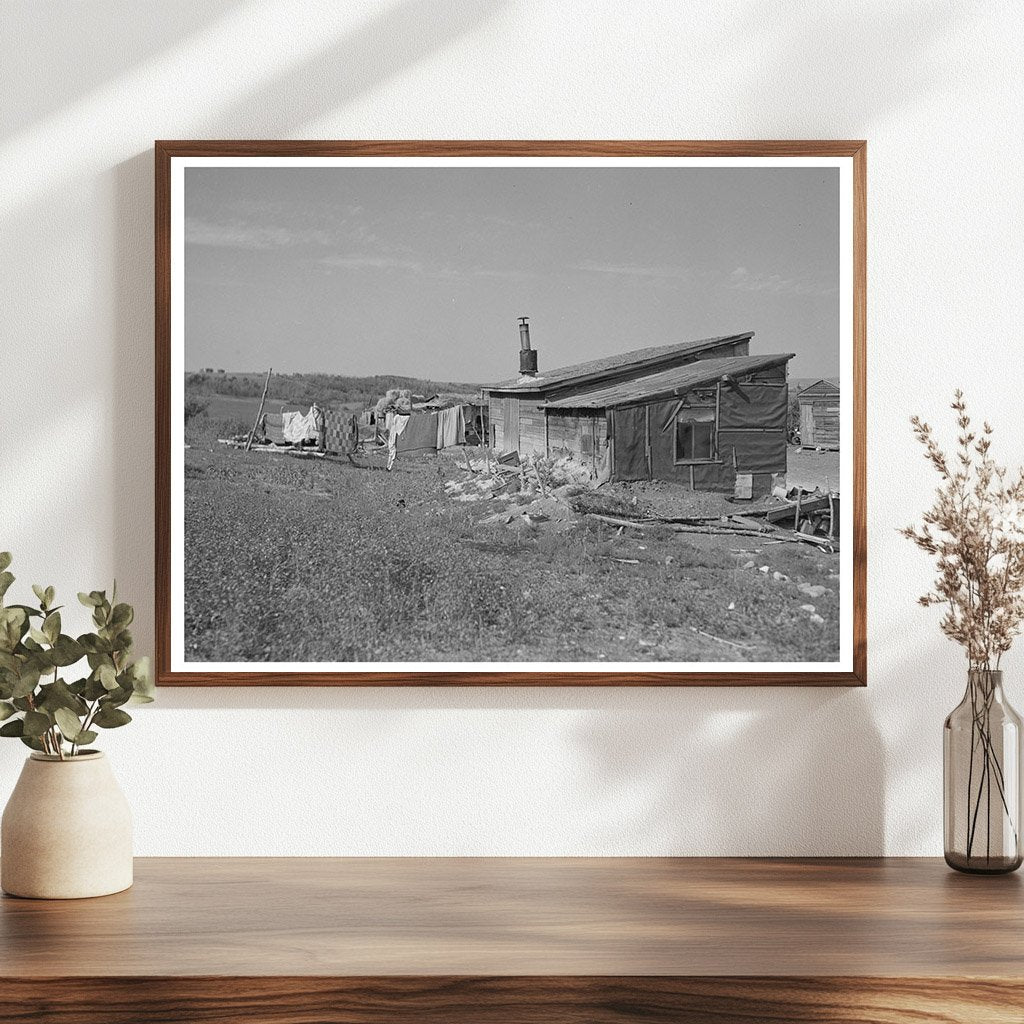 Farmhouse in Wheelock North Dakota September 1937 Drought Impact