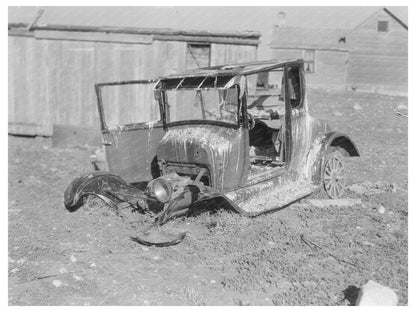 Model T Ford Turkey Roost in North Dakota 1937