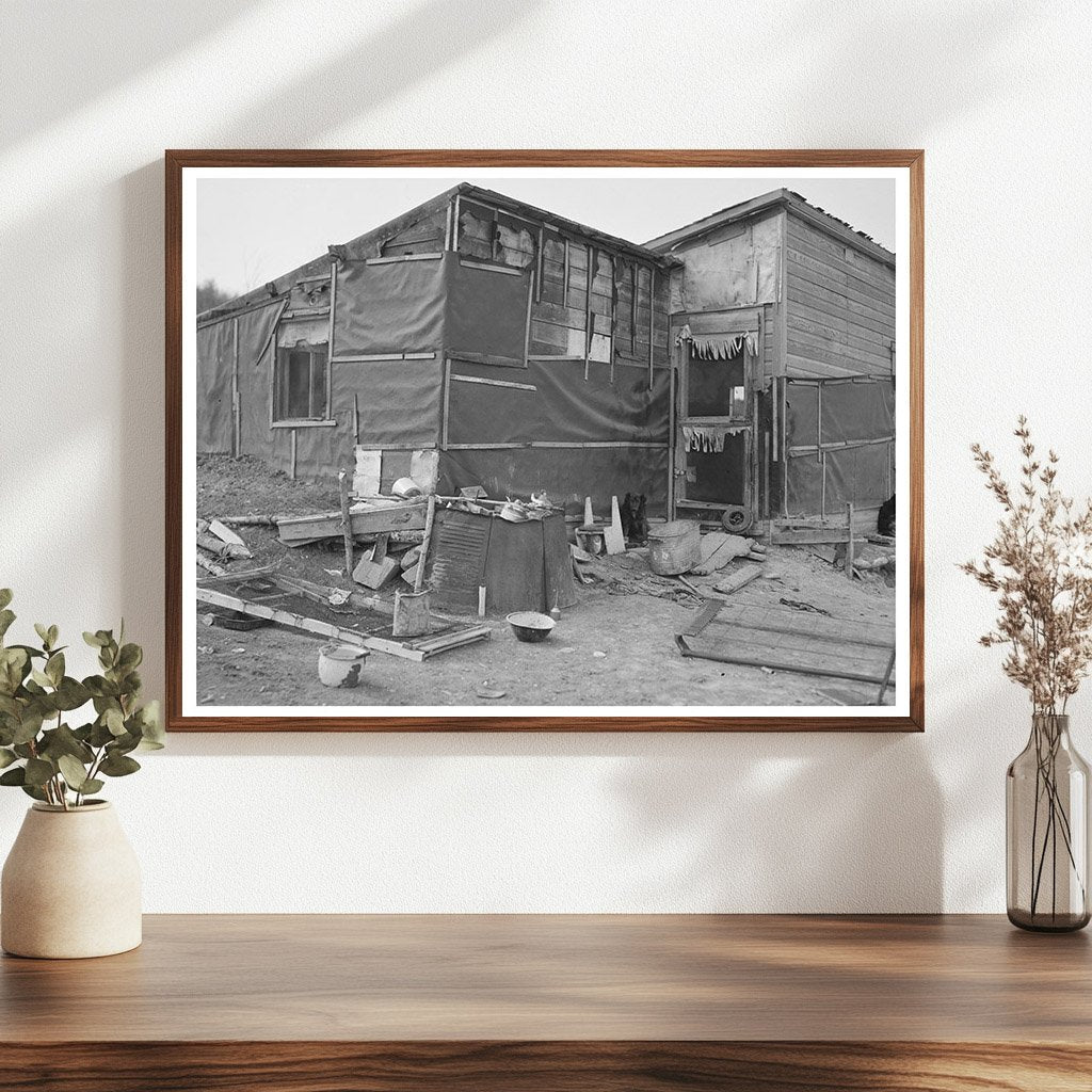 Vintage Farmhouse in Drought-Affected North Dakota 1937